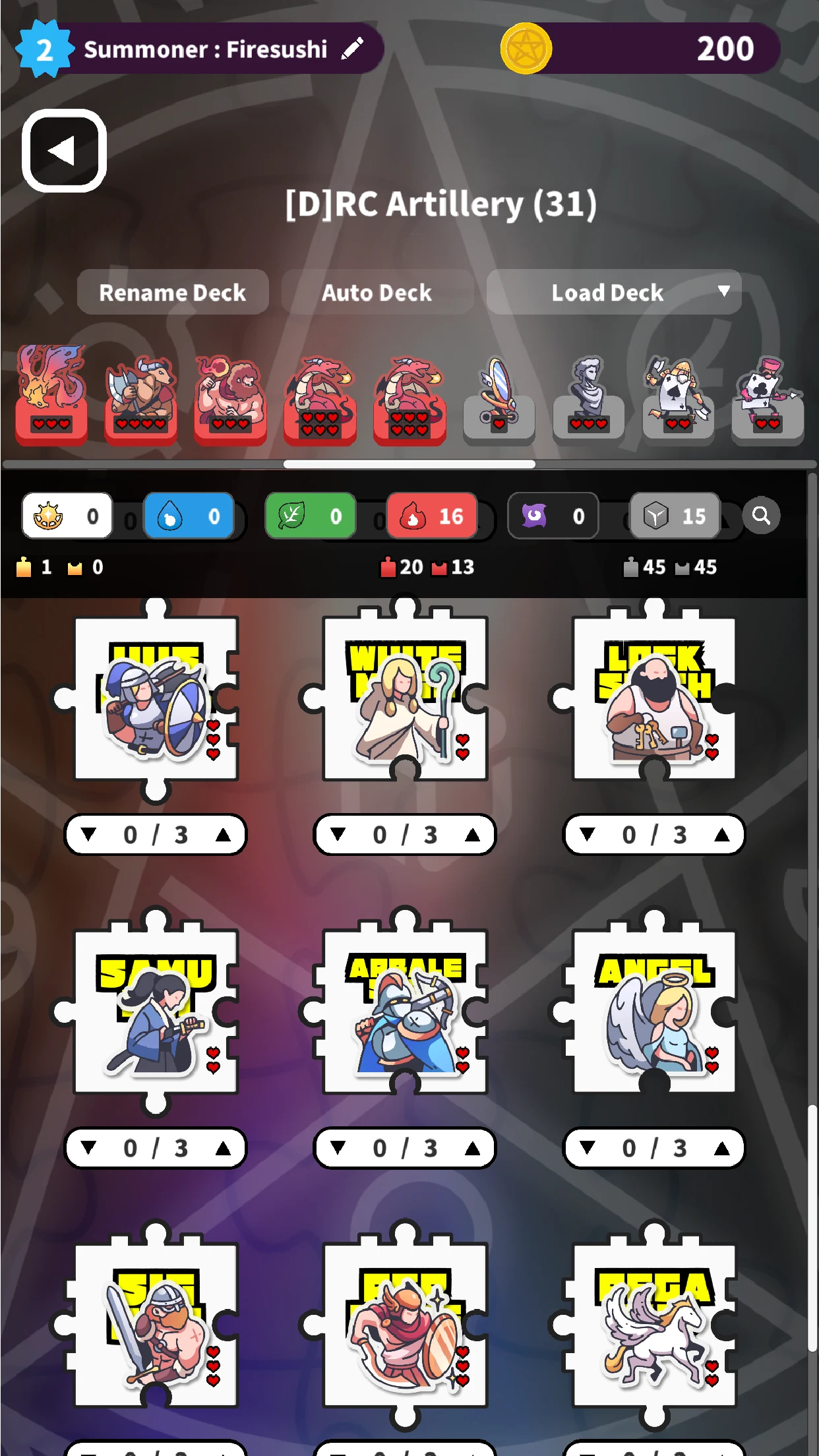 Summoner's Pieces screenshot